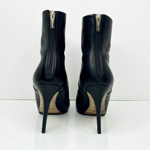 Jimmy Choo 110mm Leather Ankle Booties - Picture 6 of 10